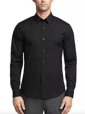 Men's Calvin Klein Extreme Slim Fit Dress Shirt - Black